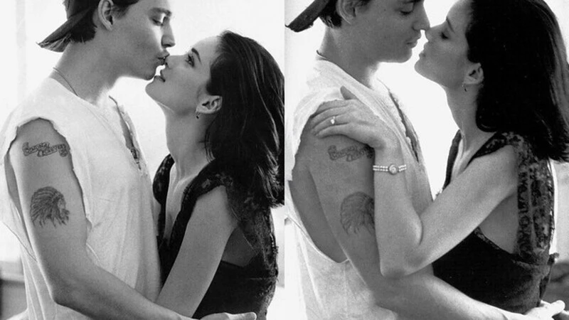 Winona Ryder and Johnny Depp